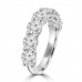 2.10 ct Ladies Round Cut Diamond Wedding Band Ring in 14 kt White Gold 2.10 ct Ladies Round Cut Diamond Wedding Band Ring in 14 kt White Gold